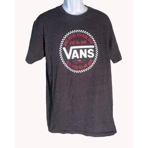 VANS OFF THE WALL Short Sleeve Gray T-Shirt Small